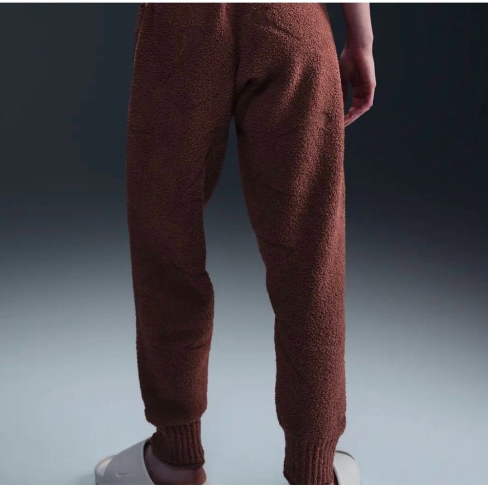 Womens Size Large Nike Pants Phoenix Cozy Bouclé Oversized Knit Red FZ1703-218 - Picture 2 of 6